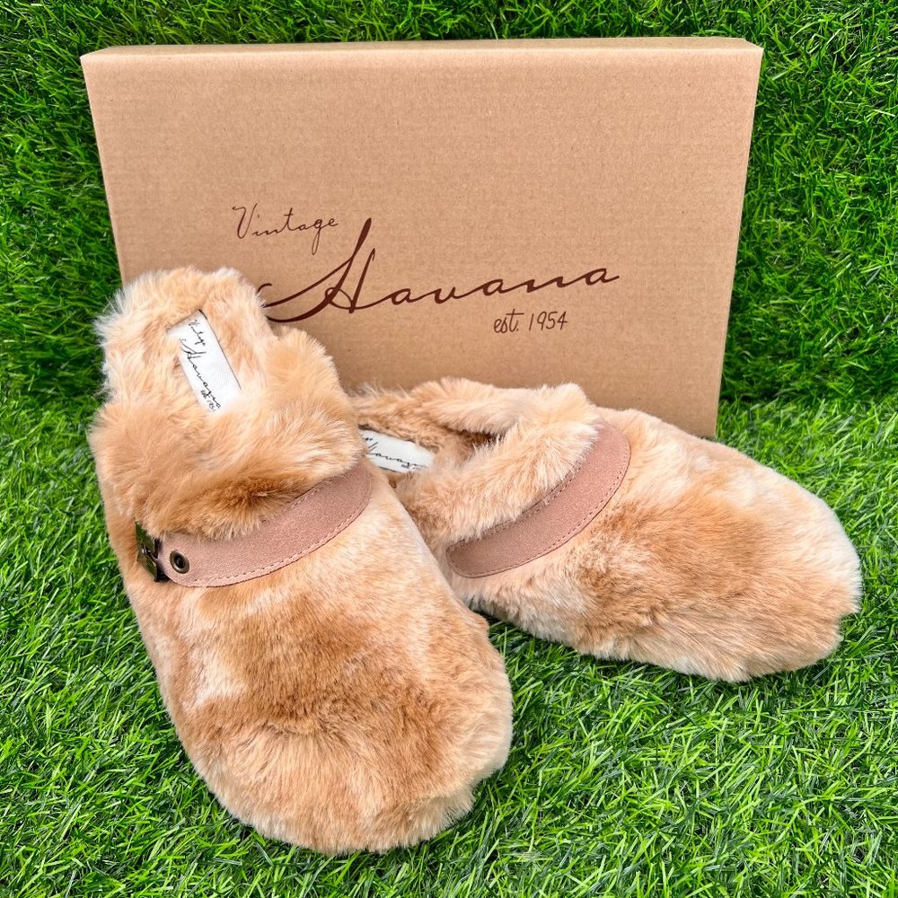 Vintage Havana Faux Shearling Clogs